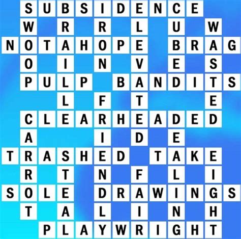 team of oarsmen world's biggest crossword